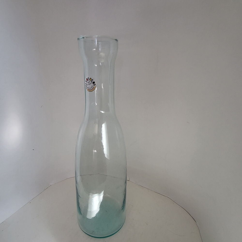 Vitrocolor Recycled Glass Tall BottleGreenish Tint
